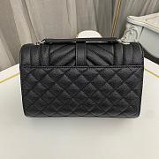 Saint Laurent Black Silver Bag 1450YS Size 21x13x6cm - 2