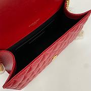Saint Laurent Red Bag 1450YS Size 21x13x6cm - 6