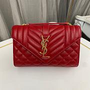 Saint Laurent Red Bag 1450YS Size 21x13x6cm - 4