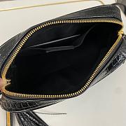 Saint Laurent Black Croco Gold Bag 1446YS Size 23x16x6cm - 6