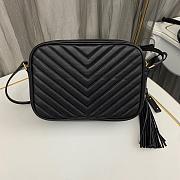 Saint Laurent Black Gold Bag 1446YS Size 23x16x6cm - 3