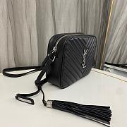 Saint Laurent Black Silver Bag 1446YS Size 23x16x6cm - 4