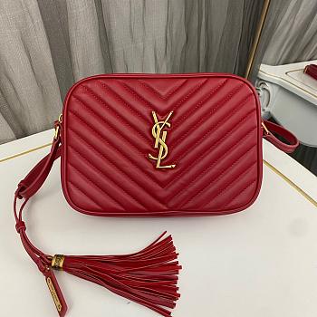 Saint Laurent Red Bag 1446YS Size 23x16x6cm