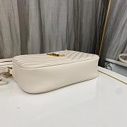 Saint Laurent White Bag 1446YS Size 23x16x6cm - 4