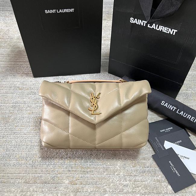 YSL Bags Loulou Beige 1429YS Size 23x15x8cm - 1