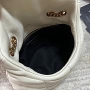 YSL Bags Loulou Gold White 1429YS Size 23x15x8cm - 6