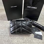 YSL Bags Loulou Silver Black 1429YS Size 23x15x8cm - 3