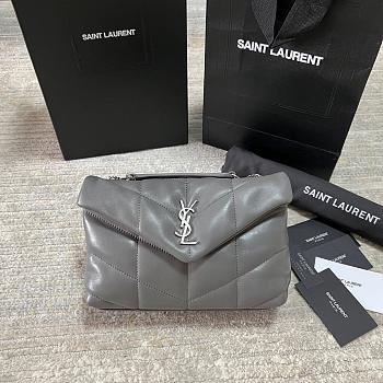 YSL Bags Loulou Silver Grey 1429YS Size 23x15x8cm