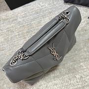 YSL Bags Loulou Silver Grey 1429YS Size 23x15x8cm - 3