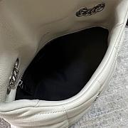 YSL Bags Loulou Silver White 1429YS Size 23x15x8cm - 6