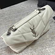 YSL Bags Loulou Silver White 1429YS Size 23x15x8cm - 5