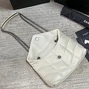YSL Bags Loulou Silver White 1429YS Size 23x15x8cm - 3