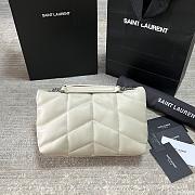 YSL Bags Loulou Silver White 1429YS Size 23x15x8cm - 2