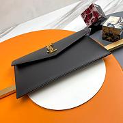 YSL Clutch Gold Black Grained Leather Size 27x16x2cm - 4