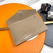 YSL Clutch Uptown Cream Crocodile Size 27x16x2cm - 3