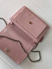 YSL Embossed Sunset Crossbody Pink Size 22×8×16cm - 2