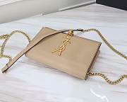 YSL Matte Beige Leather Kate Tassel Size 20x17x6cm - 2
