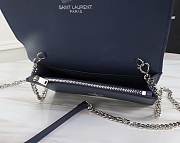 YSL Matte Blue Leather Kate Tassel Size 20x17x6cm - 5