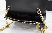 YSL Matte Gold Black Leather Kate Tassel Size 20x17x6cm - 3