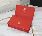 YSL Matte Red Leather Kate Tassel Size 20x17x6cm - 4