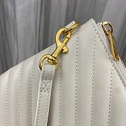 YSL Monogram Wristlet Clutch White Size 30x2x21cm - 3