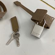 YSL SAC DE JOUR Croco Cream 1456YS Size 22x18x10cm - 5