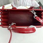 YSL SAC DE JOUR Croco Red 1456YS Size 22x18x10cm - 6