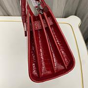 YSL SAC DE JOUR Croco Red 1456YS Size 22x18x10cm - 3