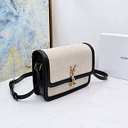 YSL Solferino Canvas Black Size 23×16×7cm - 4