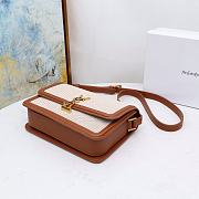 YSL Solferino Canvas Brown Size 23×16×7cm - 6