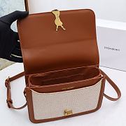 YSL Solferino Canvas Brown Size 23×16×7cm - 3