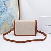 YSL Solferino Canvas Brown Size 23×16×7cm - 2