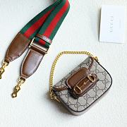 Gucci Saddle Bag Size 12x9x4cm - 3
