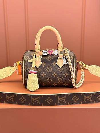 LV Speedy Bandoulière Monogram 18 Brown Size 18x12x10cm