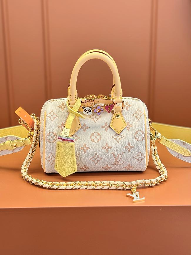 LV Speedy Bandoulière Monogram Yellow Size 18x12x10cm - 1