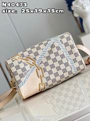 LV Speedy Bandoulière 25 Damier Azur Size 25x19x15cm - 4