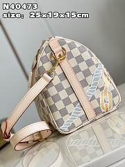 LV Speedy Bandoulière 25 Damier Azur Size 25x19x15cm - 3