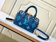 LV Speedy Bandoulière Monogram 20 Blue Size 20x13x12cm - 1