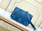 LV Speedy Bandoulière Monogram 20 Blue Size 20x13x12cm - 5