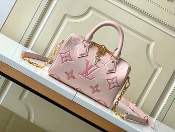 LV Speedy Bandoulière Monogram 20 Pink Size 20x13x12cm