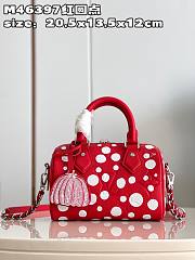 LV Speedy Bandoulière Yayoi Kusama Red Size 20x13x12cm - 1