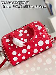 LV Speedy Bandoulière Yayoi Kusama Red Size 20x13x12cm - 5