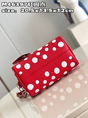 LV Speedy Bandoulière Yayoi Kusama Red Size 20x13x12cm - 4