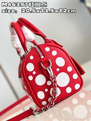 LV Speedy Bandoulière Yayoi Kusama Red Size 20x13x12cm - 2
