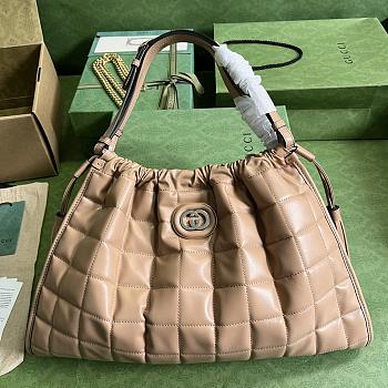 Gucci Deco Tote Bag Beige Size 43x28x8CM