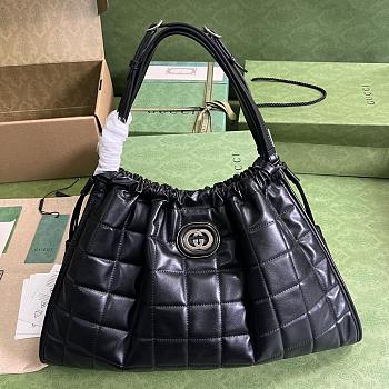 Gucci Deco Tote Bag Black Size 43x28x8CM