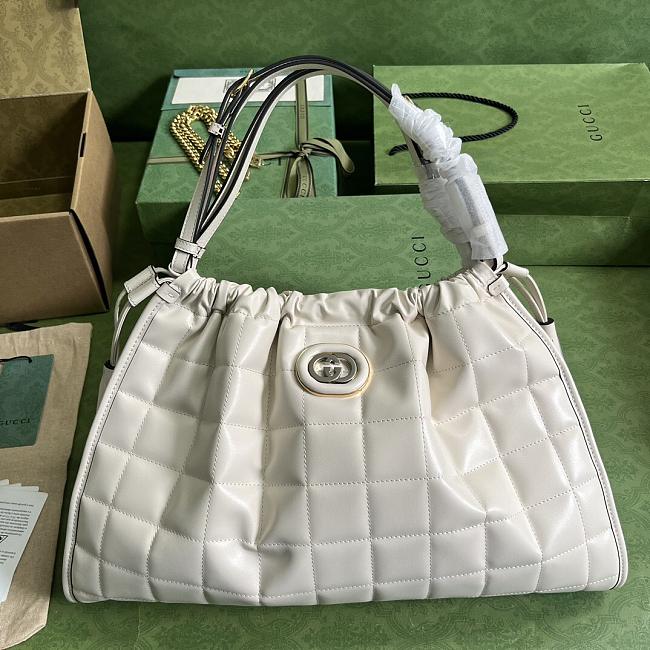 Gucci Deco Tote Bag White Size 43x28x8CM - 1