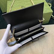 Gucci Denim Jackie 1961 Wallet on Chain Size 19x10x3CM - 6