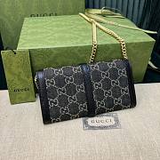 Gucci Denim Jackie 1961 Wallet on Chain Size 19x10x3CM - 5