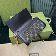 Gucci Denim Jackie 1961 Wallet on Chain Size 19x10x3CM - 4